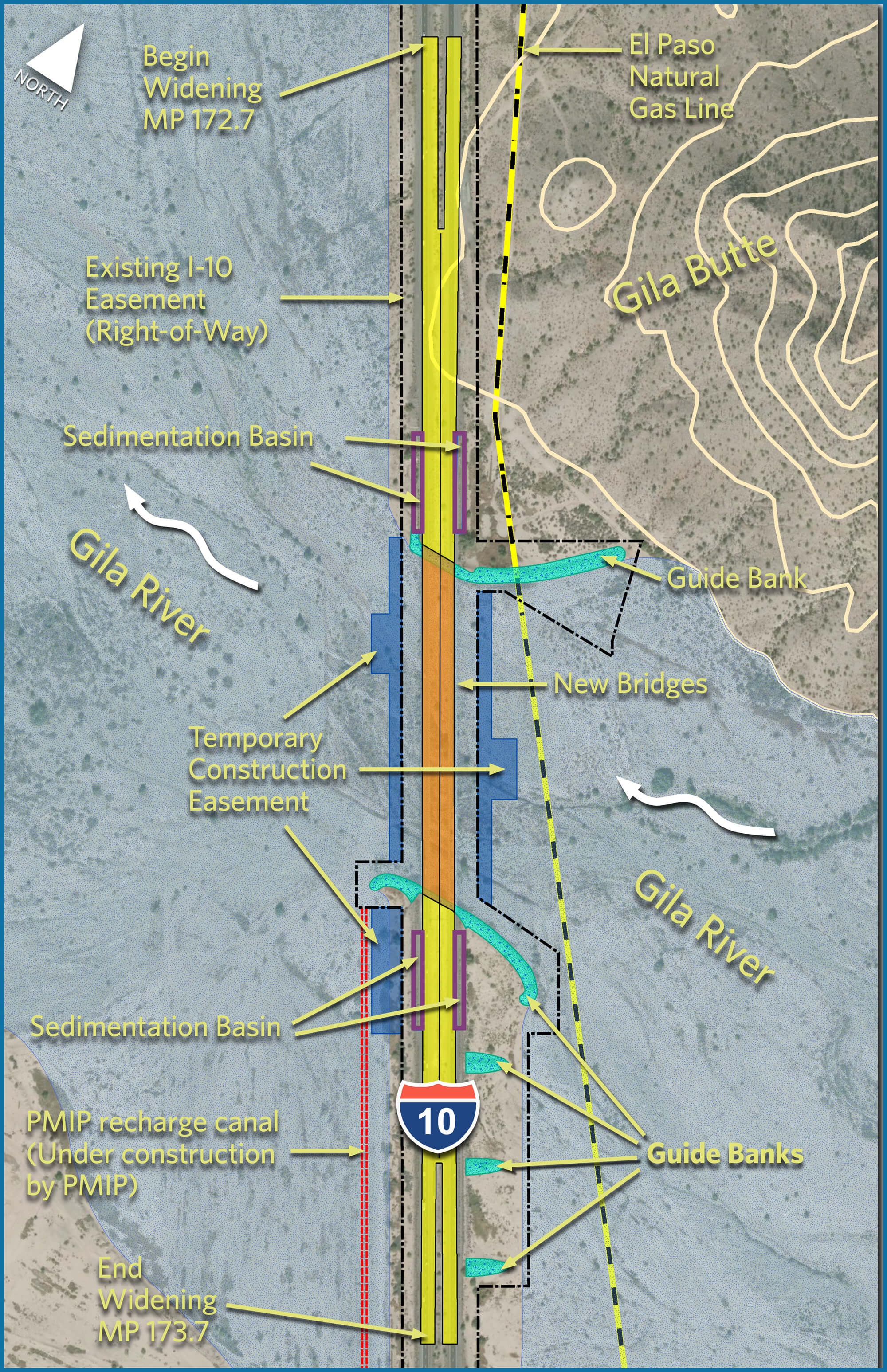 A map of the project area.